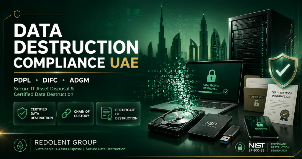 Data destruction compliance in UAE